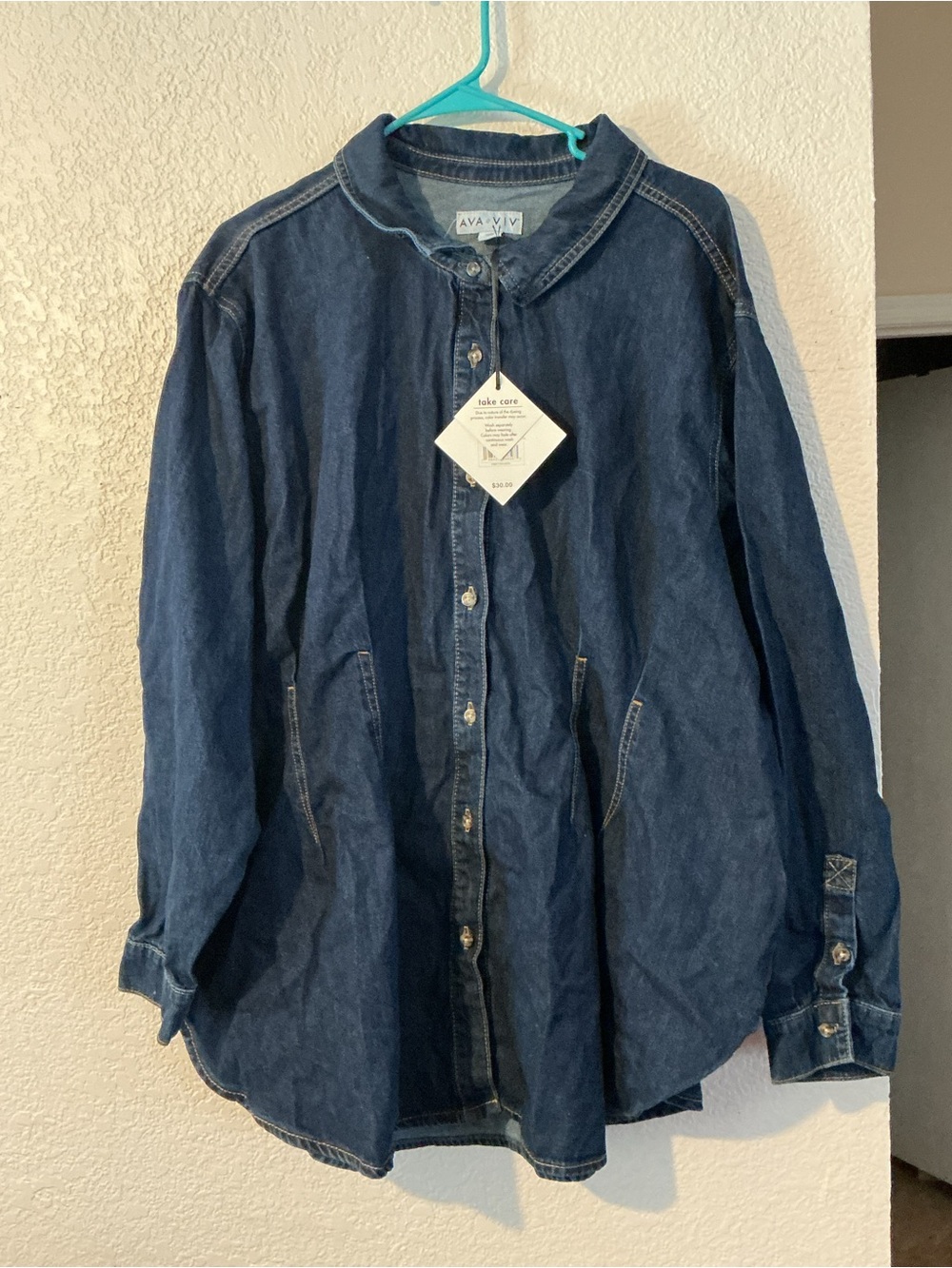 Ava & Viv Button Down  Denim Shirt